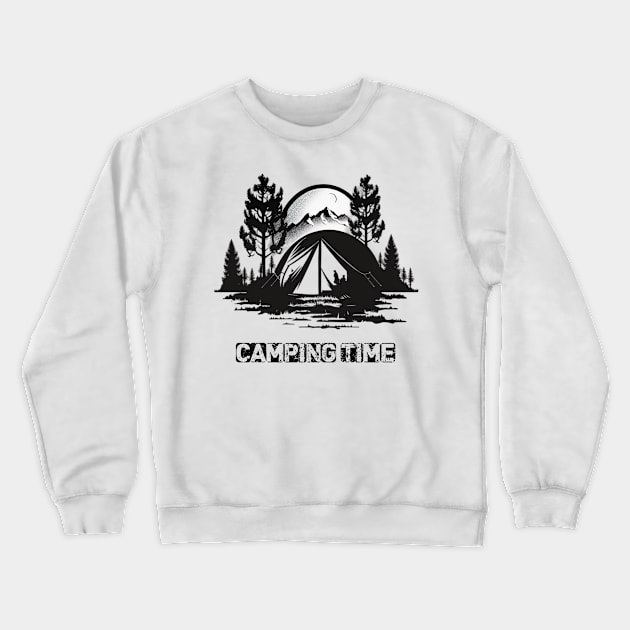 Campfire camping with my friends great time Crewneck Sweatshirt by Kileykite 